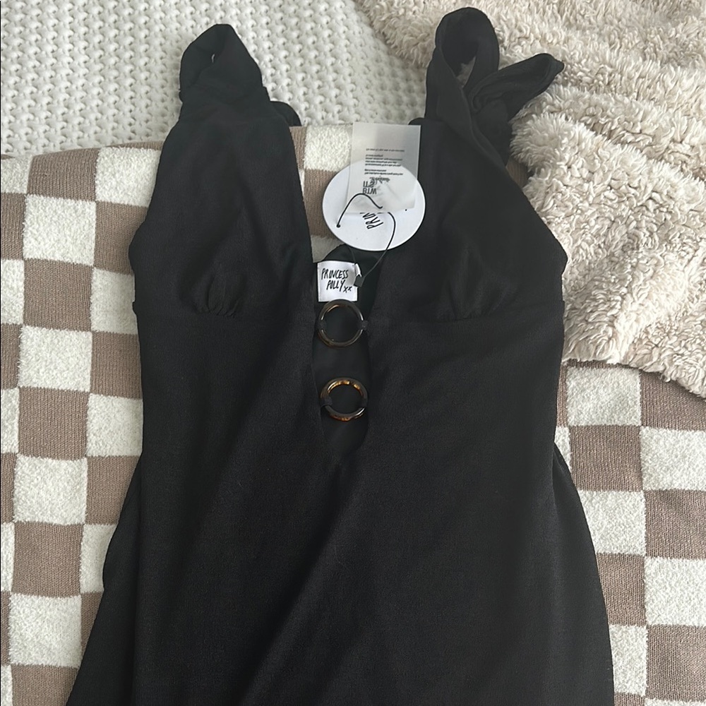 Black mini dress
